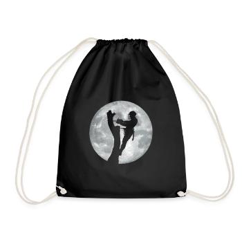 Funny Chainsaw Arborist Gift - Drawstring Bag - black - Front