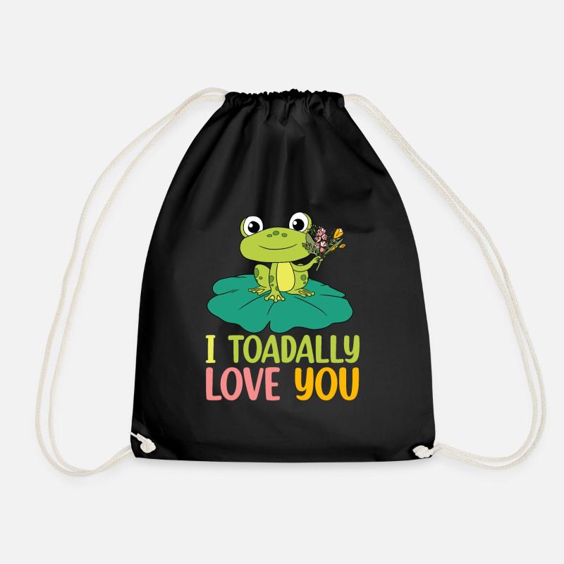 Frosch - Turnbeutel - Schwarz