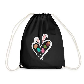 Ostern - Turnbeutel - Schwarz - Vorne