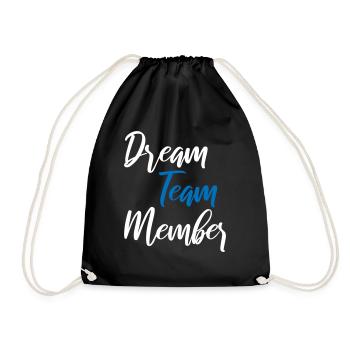 Dream Team Member - Turnbeutel - Schwarz - Vorne