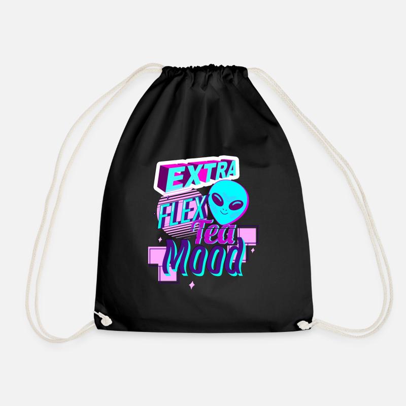 Pop-Art-Teezeit - Turnbeutel - Schwarz