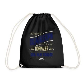 humor favorite dog friend funny saying - Drawstring Bag - black - Front