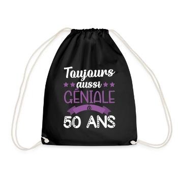 Toujours aussi géniale à 50ans cadeau anniversaire - Sac de sport léger - noir - Devant