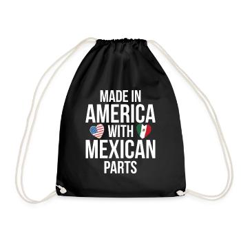 MADE IN AMERICA MIT MEXIKANISCHEN TEILEN - Turnbeutel - Schwarz - Vorne