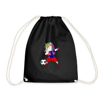 Australien-fußball-tupfendes Geschenk - Turnbeutel - Schwarz - Vorne