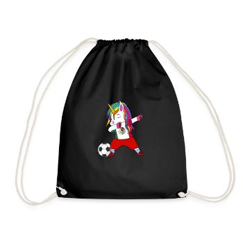 Mexico football-dabbing gift - Drawstring Bag - black - Front