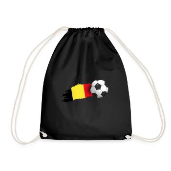 Belgien-fußball-geschenk - Turnbeutel - Schwarz - Vorne