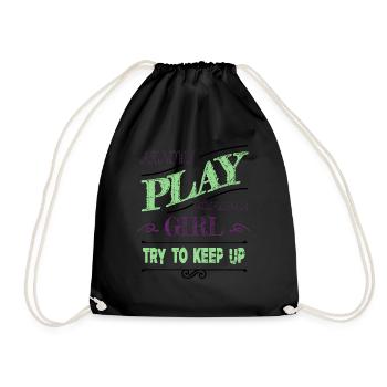 sport golfclub funnygolfgift golfcoach golfing - Turnbeutel - Schwarz - Vorne