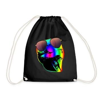 Turtle Sunglasses Turtles Rainbow - Drawstring Bag - black - Front