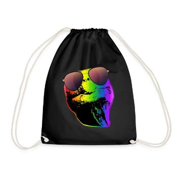Turtle Sunglasses Turtles Rainbow - Drawstring Bag - black - Front