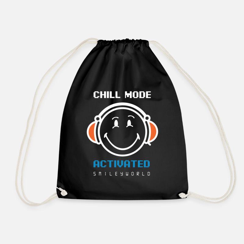SmileyWorld Chillmodus Aktiviert - Turnbeutel - Schwarz