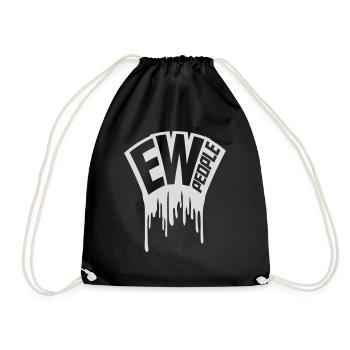 ew people citation drôle - Sac de sport léger - noir - Devant