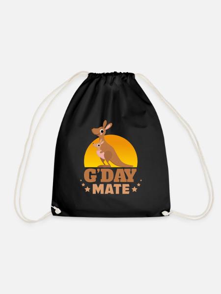 Kangaroo G-Day Mate - Drawstring Bag - black