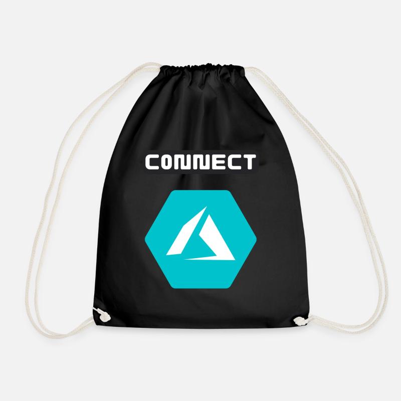 Internet Connect people - Turnbeutel - Schwarz