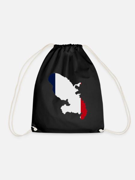 Carte de la Martinique - Sac de sport léger - noir