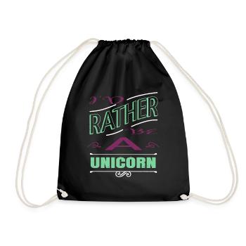 bday anniversaire cadeau idée dabbing licorne cadeau - Sac de sport léger - noir - Devant