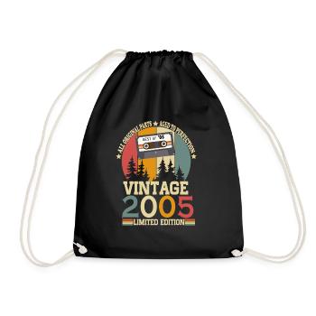 2005 vintage vintage cadeau d’anniversaire rétro - Sac de sport léger - noir - Devant