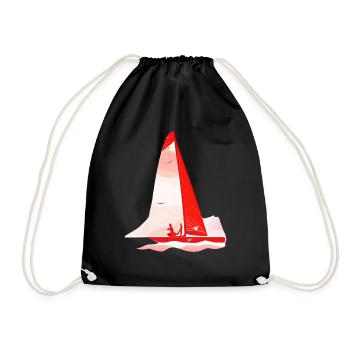 Voilier Voilier Voilier Voilier Marin - Sac de sport léger - noir - Devant