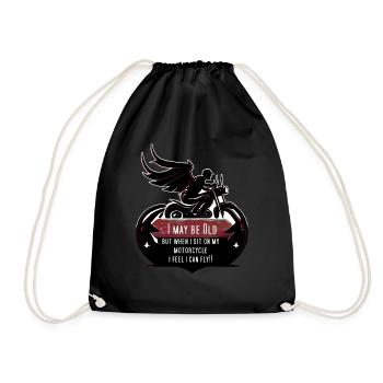 Vitesse sur la moto ! - Sac de sport léger - noir - Devant
