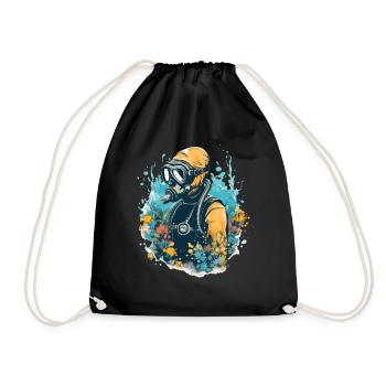 Thierry le plongeur - Sac de sport léger - noir - Devant