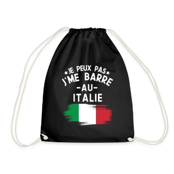 Je Peux Pas J'me Barre Au Italie Vacances - Sac de sport léger - noir - Devant