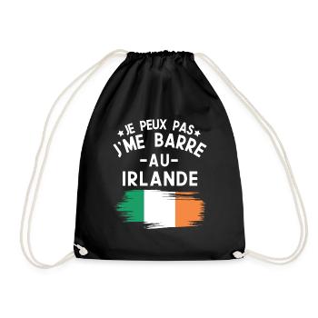 Je Peux Pas J'me Barre Au Irlande Vacances - Sac de sport léger - noir - Devant