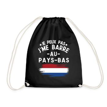 Je Peux Pas J'me Barre Au Pays-Bas Vacances - Sac de sport léger - noir - Devant