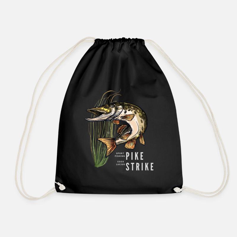 Pike It Sportfischen - Turnbeutel - Schwarz