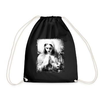 Holly Mary Maria Madonna Mariana Virgin Mary Holy - Drawstring Bag - black - Front