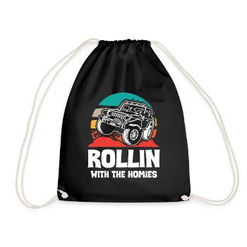 Jeeps Rollin avec The Homies - Sac de sport léger - noir - Devant