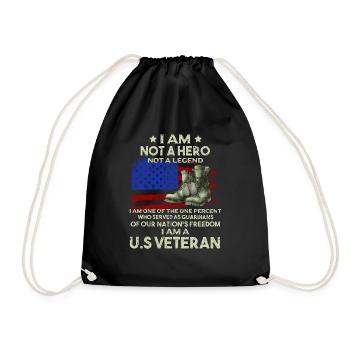 Vétéran du Vietnam - Sac de sport léger - noir - Devant