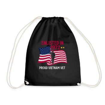 Vétéran du Vietnam - Sac de sport léger - noir - Devant