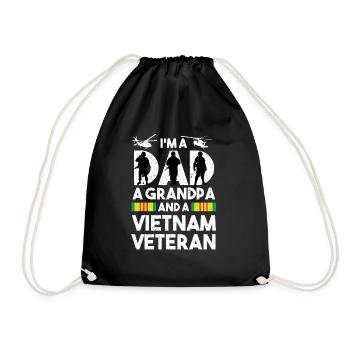 Vétéran du Vietnam - Sac de sport léger - noir - Devant