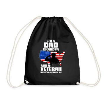 Vétéran du Vietnam - Sac de sport léger - noir - Devant