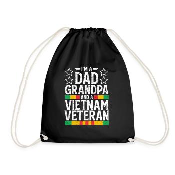 Vétéran du Vietnam - Sac de sport léger - noir - Devant