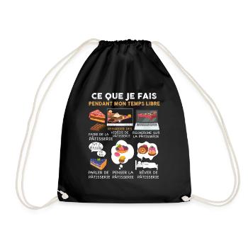 Patisserie Pour Meilleur Ami Homme Ou Femme - Sac de sport léger - noir - Devant
