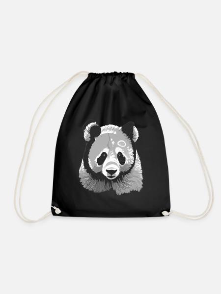 Bébé Panda Stylisé - Sac de sport léger - noir