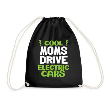 Cool moms drive electrci car funny gift mom - Sac de sport léger - noir - Devant