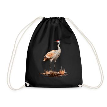 Sandhill crane | Kanadakran - Turnbeutel - Schwarz - Vorne