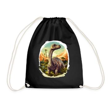 Brontosaurus - Bronto V3 - Turnbeutel - Schwarz - Vorne