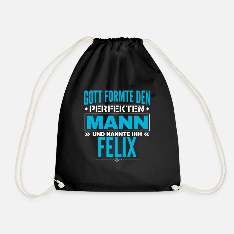 Felix Name Design - Turnbeutel - Schwarz