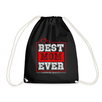 Best Mom Ever - Turnbeutel - Schwarz - Vorne