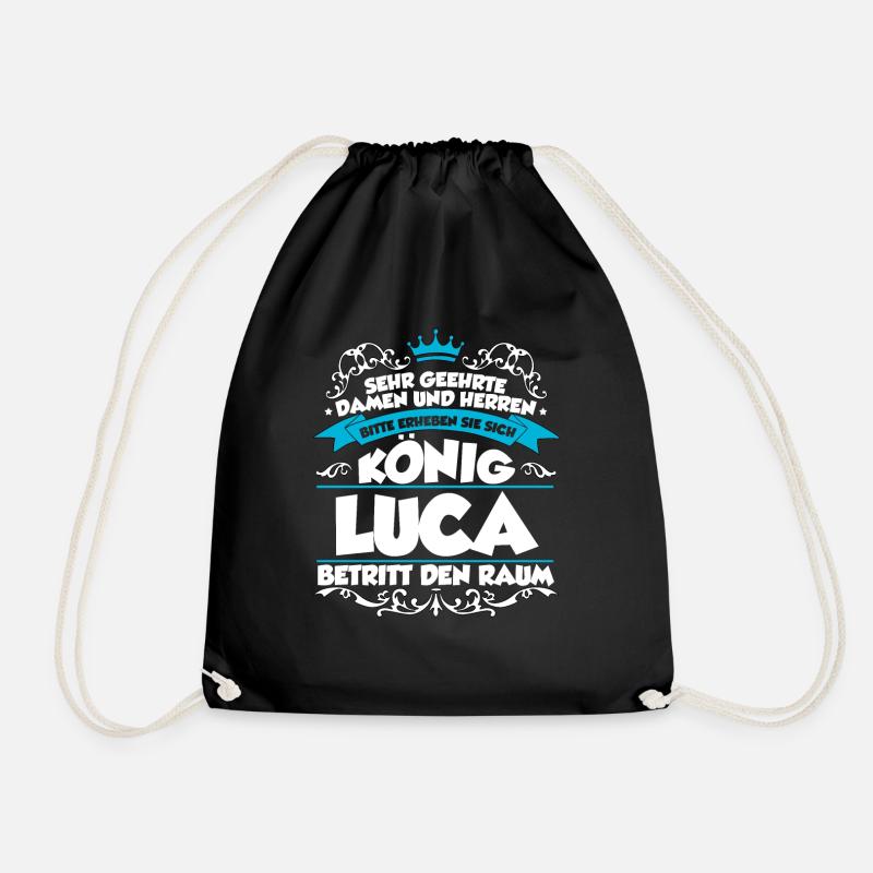 Luca Name Design - Turnbeutel - Schwarz