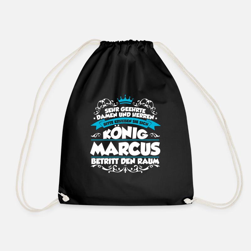 Marcus Name Design - Turnbeutel - Schwarz