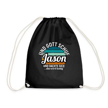 Jason - Turnbeutel - Schwarz - Vorne