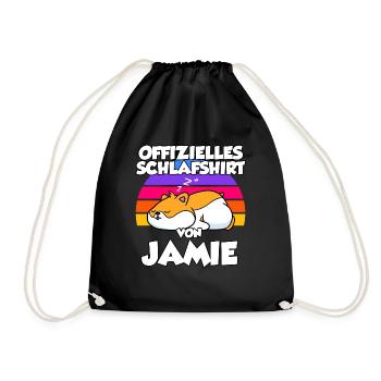 Offizielles Schlafshirt Von Jamie - Turnbeutel - Schwarz - Vorne