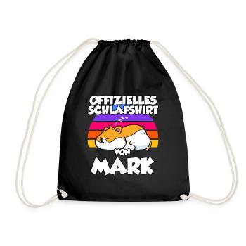 Offizielles Schlafshirt Von Mark - Turnbeutel - Schwarz - Vorne
