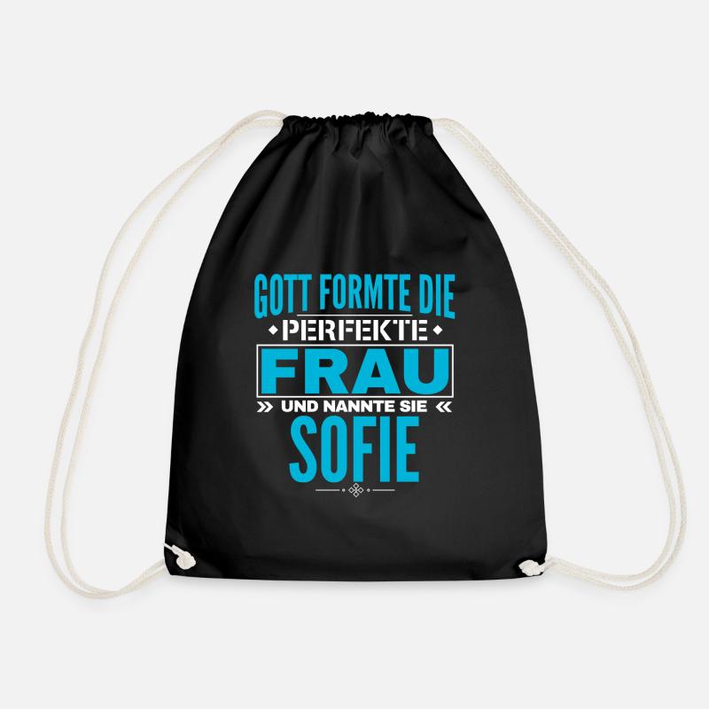 Gudrun Name Design - Turnbeutel - Schwarz
