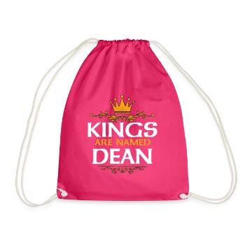 Dean - Drawstring Bag - fuchsia - Front