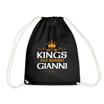 Gianni - Drawstring Bag - black - Front